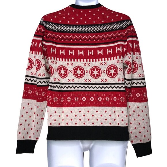 NWT Star Wars Darth Vader Mens S Christmas Sweater Pullover Ugly Party Funny - Picture 6 of 9